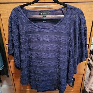 NWT INC 2 Piece Sweater with Tank. Color: Blue Indigo Size Medium.